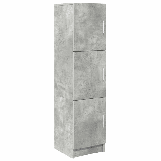 Secretária Escrivaninha de computador - com Armazenamento 2 pcs Cinzento 102 x 50 x 124 cm