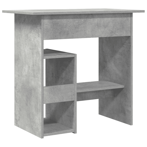 Secretária Escrivaninha de computador - 80x45x74 cm derivados de madeira cinzento cimento