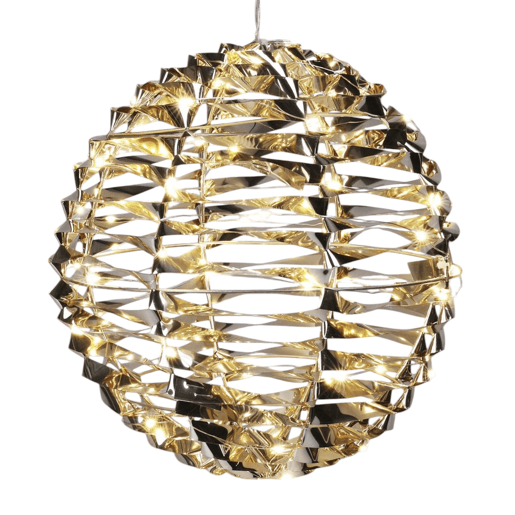 Bola de Natal decorativa com 60 luzes LED quentes Bola de Natal decorativa com 60 luzes LED quentes