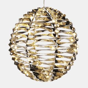 Bola de Natal decorativa com 60 luzes LED quentes