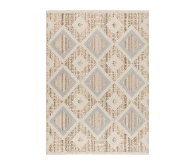 Alfombra geométrico multicolor siroco, 160x230 cm - atticgo