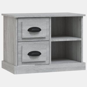 Mesa De Cabeceira - Mesinha De Cabeceira 60x35,5x45 cm cinzento sonoma