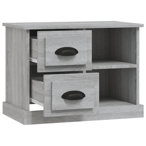 Mesa De Cabeceira - Mesinha De Cabeceira 60x35,5x45 cm cinzento sonoma