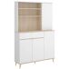Aparador Wok puertas con cajón y estantes Aparador Wok puertas con cajón y estantes Blanco