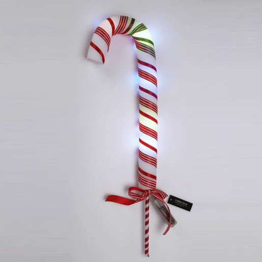 Bengala de doces de Natal Well Home com luzes LED Bengala de doces de Natal Well Home com luzes LED