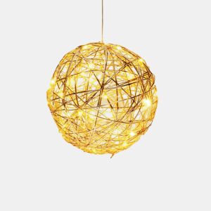 Bola de Natal luminosa com 40 luzes LED em tons quentes