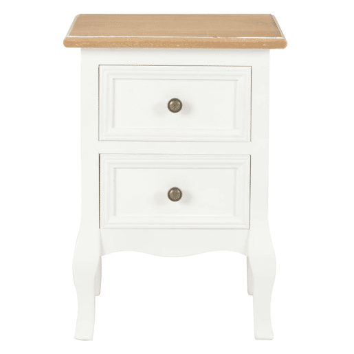 Lote de 2 Mesas De Cabeceira - Mesinhas De Cabeceira 35x30x49 cm MDF branco Lote de 2 Mesas De Cabeceira - Mesinhas De Cabeceira 35x30x49 cm MDF branco