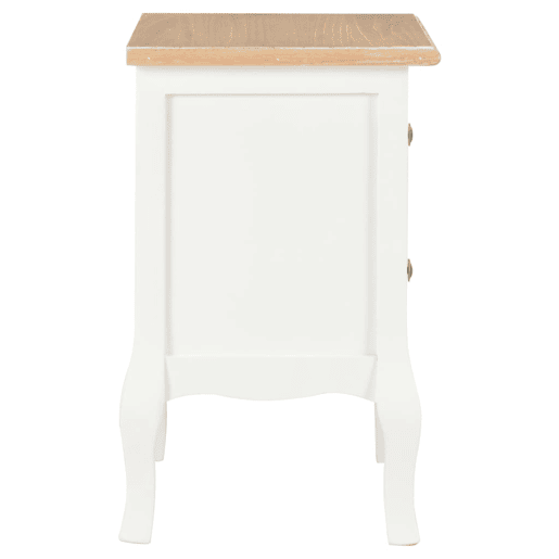 Lote de 2 Mesas De Cabeceira - Mesinhas De Cabeceira 35x30x49 cm MDF branco Lote de 2 Mesas De Cabeceira - Mesinhas De Cabeceira 35x30x49 cm MDF branco
