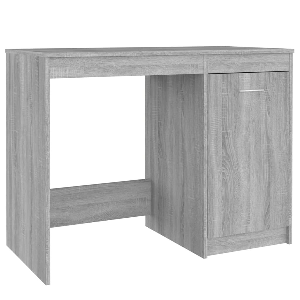 Escritorio - Mesa de Ordenador 100x50 Roble/ Gris