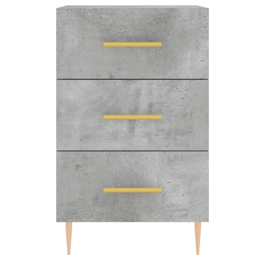Mesa De Cabeceira - Mesinha De Cabeceira 40x40x66 cm derivados madeira cinza cimento