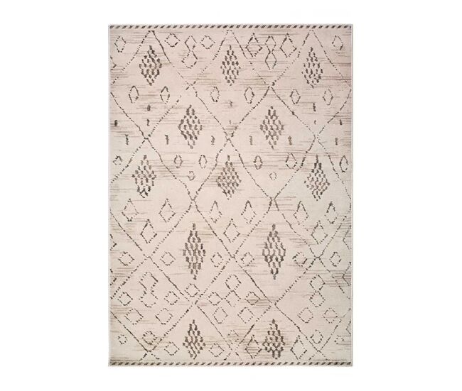 Alfombra étnico crema / marrón ceres, 133x190 cm - atticgo
