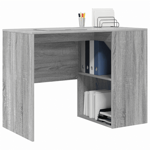 Secretária - Escrivaninha de computador Cinza Sonoma 102 x 50 x 75 cm Madeira processada