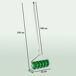 Aireador de Césped Acero Galvanizado, PP Outsunny Aireador de Césped Acero Galvanizado, PP Outsunny Verde