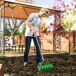 Aireador de Césped Acero Galvanizado, PP Outsunny Aireador de Césped Acero Galvanizado, PP Outsunny Verde