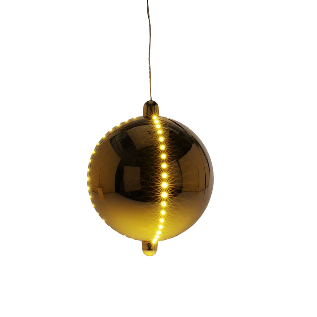 Well Home Bola de Navidad LED con 4 tiras de luces