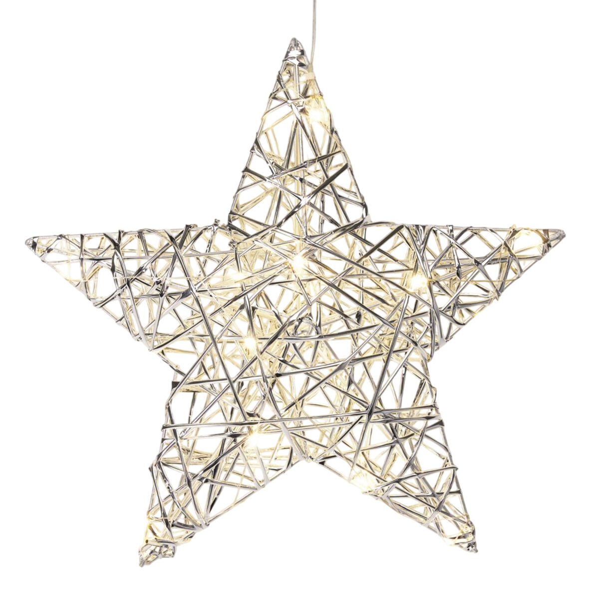 Estrella Navideña con 20 Luces LED cálidas