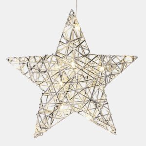 Estrela de Natal com 20 Luzes LED Quentes