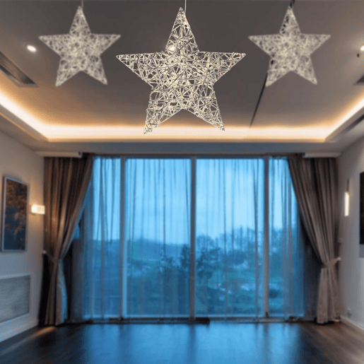 Estrela de Natal com 20 Luzes LED Quentes Estrela de Natal com 20 Luzes LED Quentes
