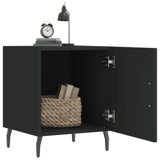 Mesa De Cabeceira - Mesinha De Cabeceira 40x40x50 cm derivados de madeira preto