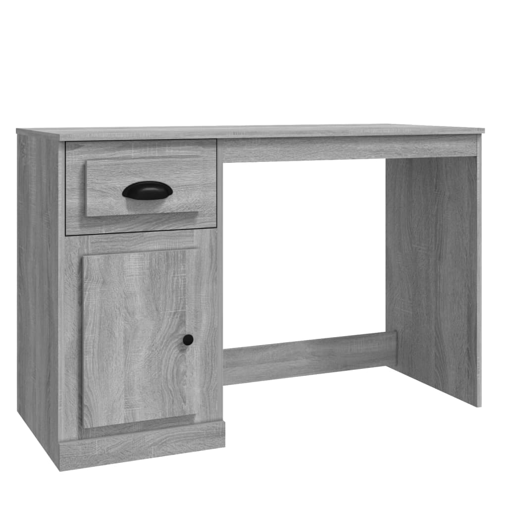 Escritorio - Mesa de Ordenador 115x50 Roble/ Gris
