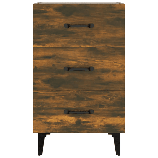 Mesa De Cabeceira - Mesinha De Cabeceira 40x40x66 cm derivados de madeira carvalho fumado