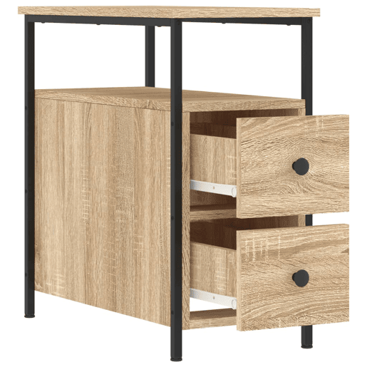 Mesa De Cabeceira - Mesinha De Cabeceira 30x60x60 cm derivados madeira carvalho sonoma