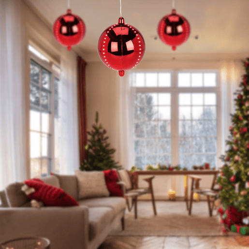 Bola de Natal LED Well Home com 4 luzes de corda