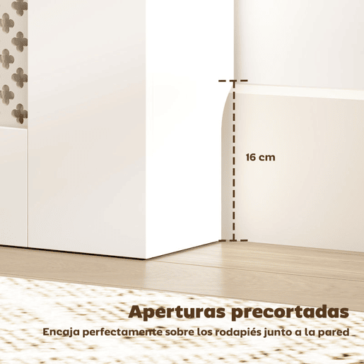 HOMCOM Cobertura para Radiadores Proteção Radiador de MDF 78x19x81 cm Cobertura de Radiador Desenho Moderno de Ripas e Colmeia para Sala Quarto Branco