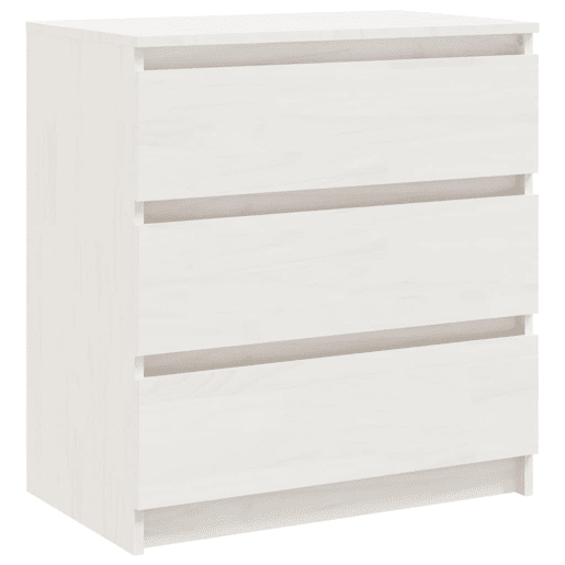 Mesa De Cabeceira - Mesinha De Cabeceira 60x36x64 cm madeira de pinho maciça branco