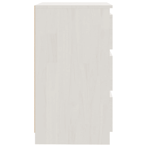Mesa De Cabeceira - Mesinha De Cabeceira 60x36x64 cm madeira de pinho maciça branco