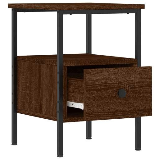 Mesa De Cabeceira - Mesinha De Cabeceira 34x36x50 cm derivados madeira carvalho castanho