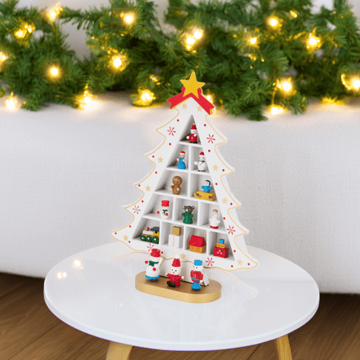 Estatueta de Árvore de Natal Well Home em MDF com Decoração