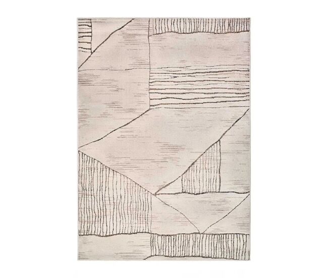 Alfombra étnico crema / marrón ceres, 160x235 cm - atticgo