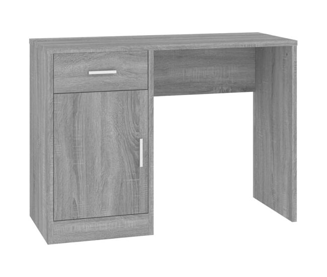 Escritorio - mesa de ordenador con cajón y armario contrachapada 100x40x73 cm