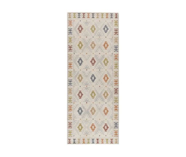 Alfombra étnico multicolor tamaris, 80x200 cm - atticgo