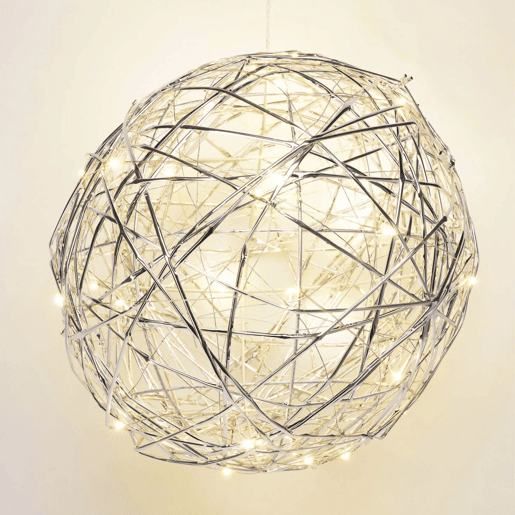 Bola de Natal luminosa Well Home com 40 luzes LED quentes