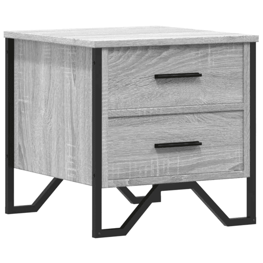 Mesa De Cabeceira - Mesinha De Cabeceira 40x41x40 cm derivados madeira cinzento sonoma