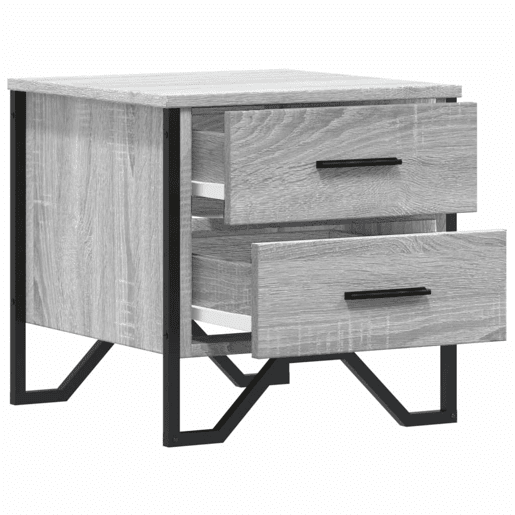 Mesa De Cabeceira - Mesinha De Cabeceira 40x41x40 cm derivados madeira cinzento sonoma