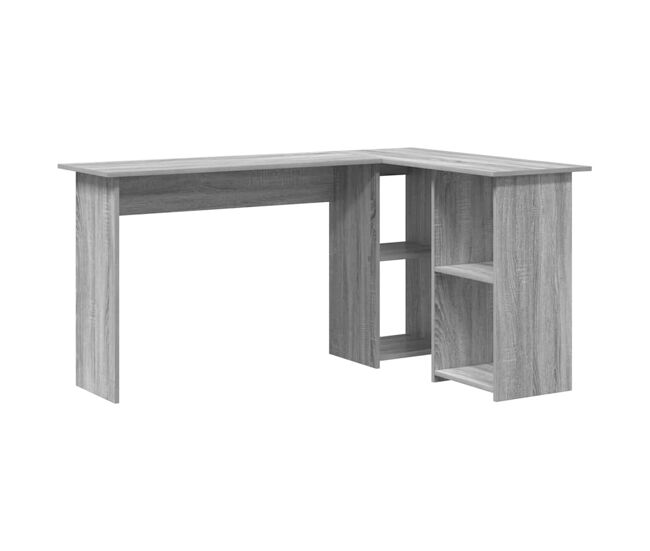 Escritorio - mesa de ordenador gris sonoma 142 x 102 x 73 cm madera contrachapada