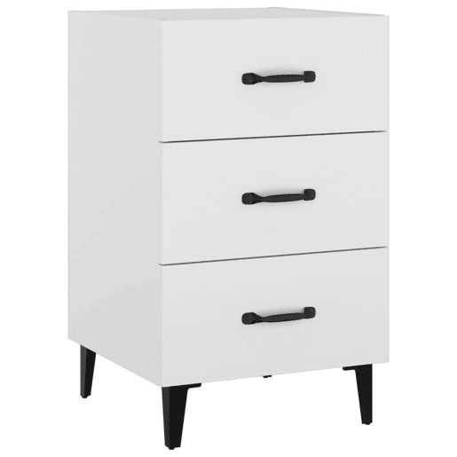 Mesa De Cabeceira - Mesinha De Cabeceira 40x40x66 cm derivados de madeira branco