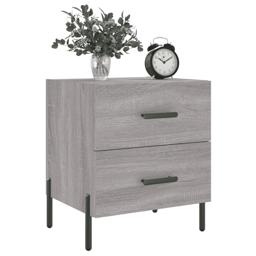 Mesa De Cabeceira - Mesinha De Cabeceira 40x35x47,5 cm derivados madeira sonoma cinza