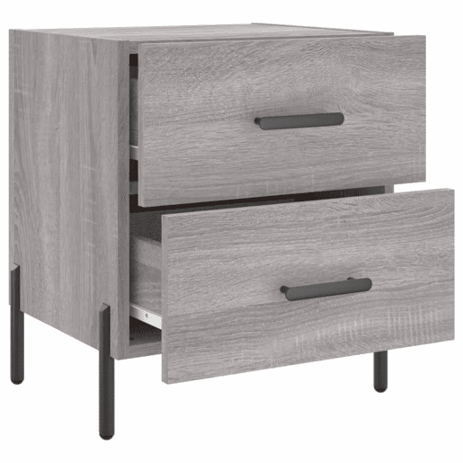 Mesa De Cabeceira - Mesinha De Cabeceira 40x35x47,5 cm derivados madeira sonoma cinza