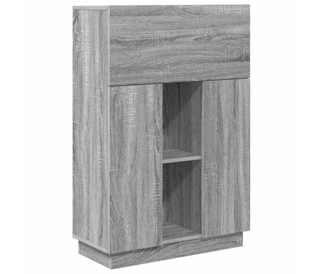 Escritorio - mesa de ordenador gris 71.5 x 31.5 x 106.5 cm madera contrachapada