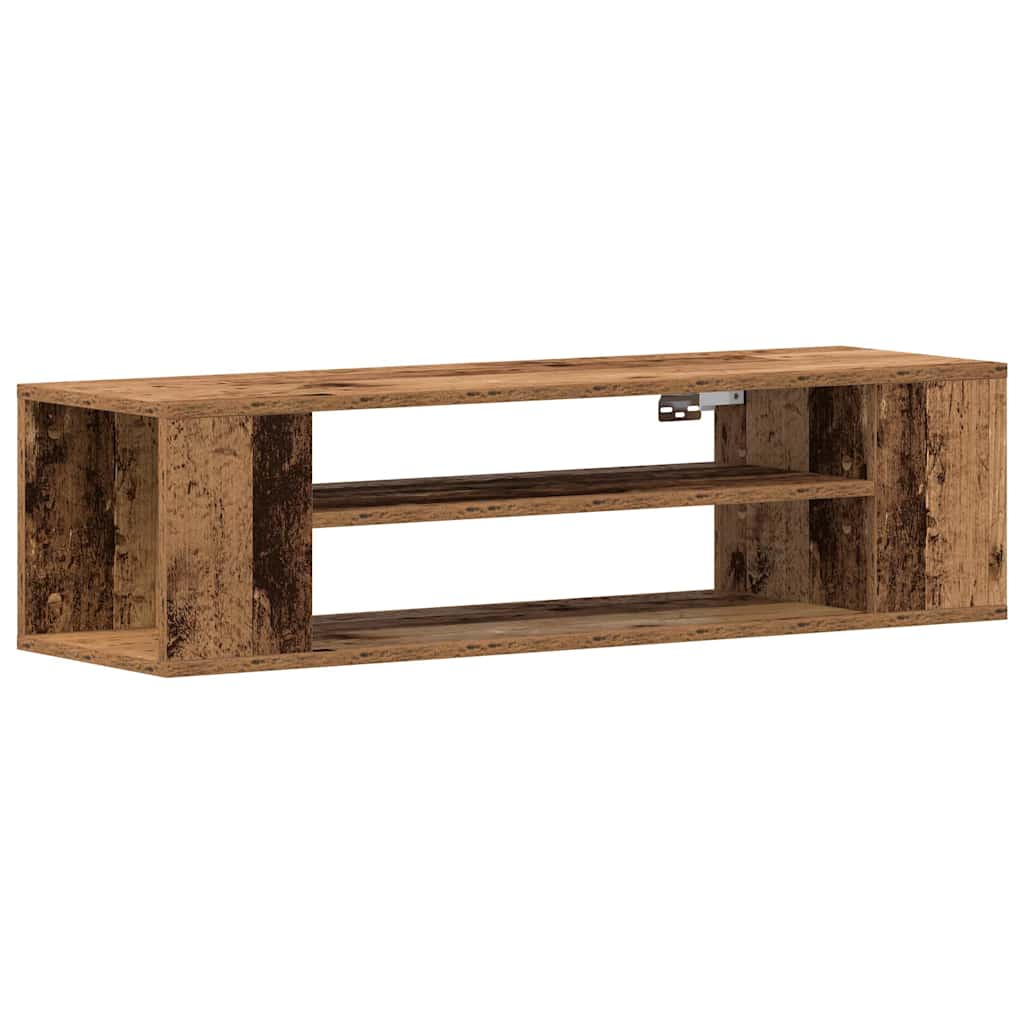 gabinete de tv marron 100 x 30 x 265 cm madera contrachapada