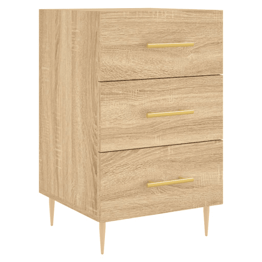 Mesa De Cabeceira - Mesinha De Cabeceira 40x40x66 cm derivados madeira carvalho sonoma