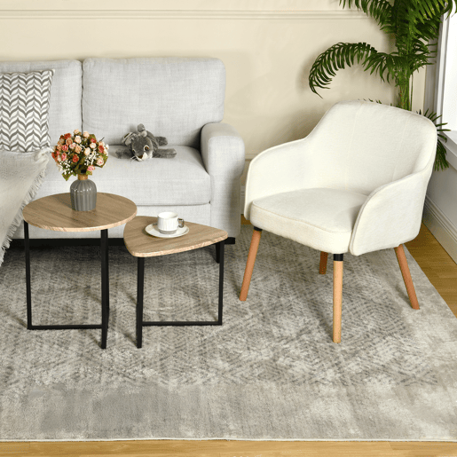 Conjunto De 2 Mesas De Apoio Estilo Industrial Com Tampas De Madeira Carvalho E Estrutura Metálica Preta, Design Moderno E Versátil Ideal Para Sala De Estar, Quarto Ou Escritório