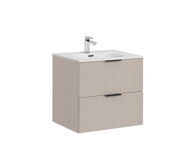 Mueble lavabo individual encastrado Adriel 60
