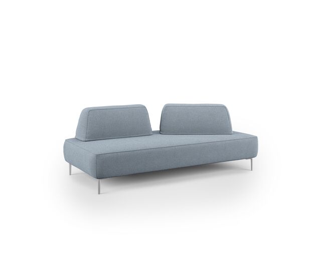 Newton sofá modular con respaldos removibles 212 cm azul claro
