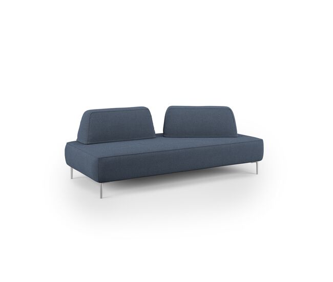 Newton sofá modular con respaldos removibles 212 cm azul
