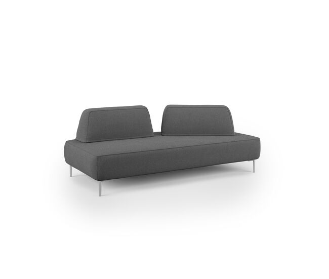 Newton sofá modular con respaldos removibles 212 cm antracita